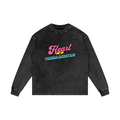 Acid Wash Oversize Long Sleeve T-Shirt