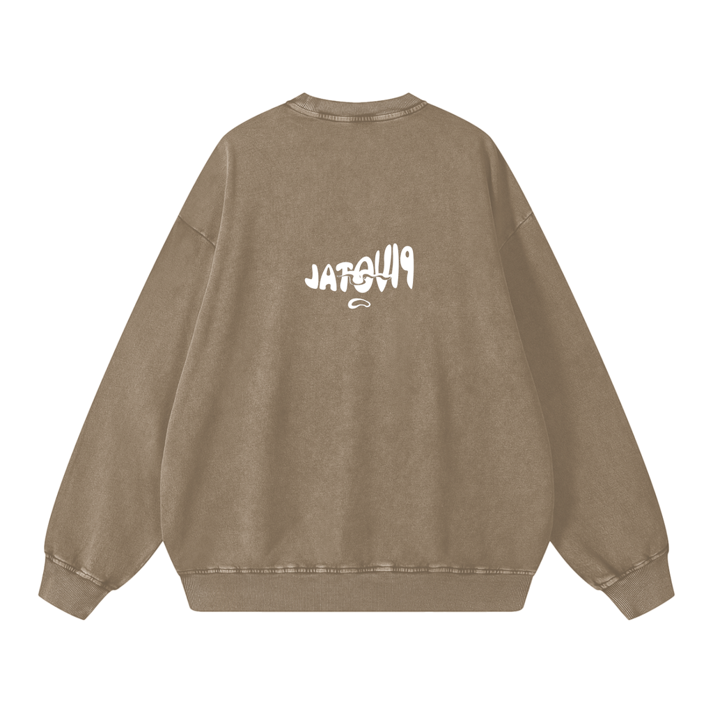 Snow Washed Oversized Sweatshirt